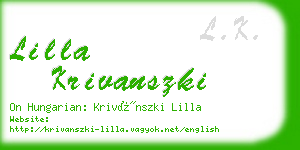 lilla krivanszki business card